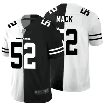 Arizona Cardinals #52 Khalil Mack Black White Split 2020 Jersey