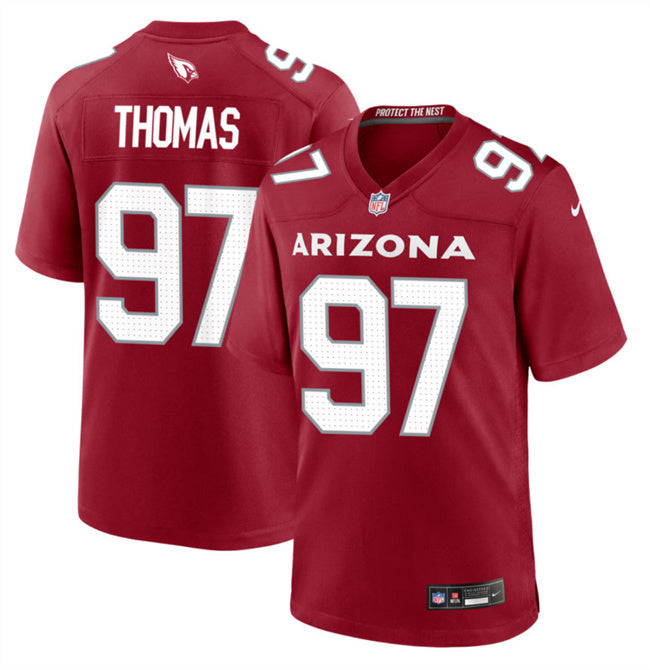 Arizona Cardinals #97 Cameron Thomas Red 2023 Football Game Jersey