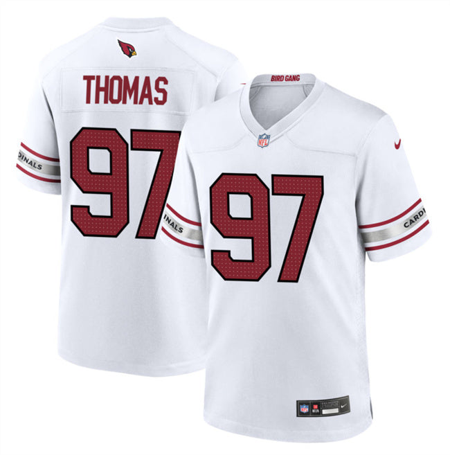 Arizona Cardinals #97 Cameron Thomas White 2023 Football Game Jersey