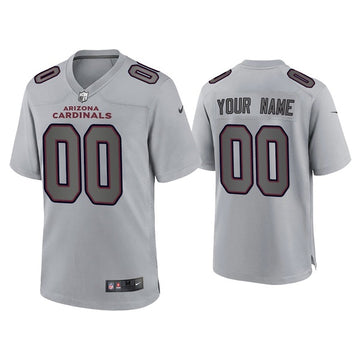 Arizona Cardinals Custom Gray Atmosphere Fashion Game Jersey