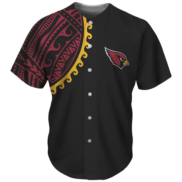 Arizona Cardinals Black-Red Baseball Jersey
