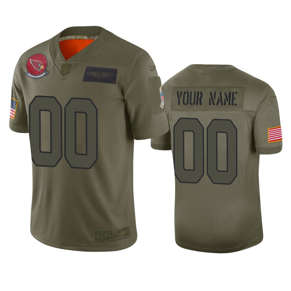 Arizona Cardinals Customized 2019 Camo Salute To Service Jersey