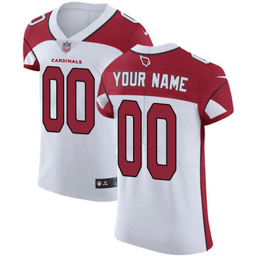 Arizona Cardinals White Custom Elite Jersey