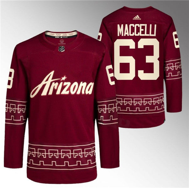 Matias Maccelli Garnet Utah Mammoth Alternate jersey