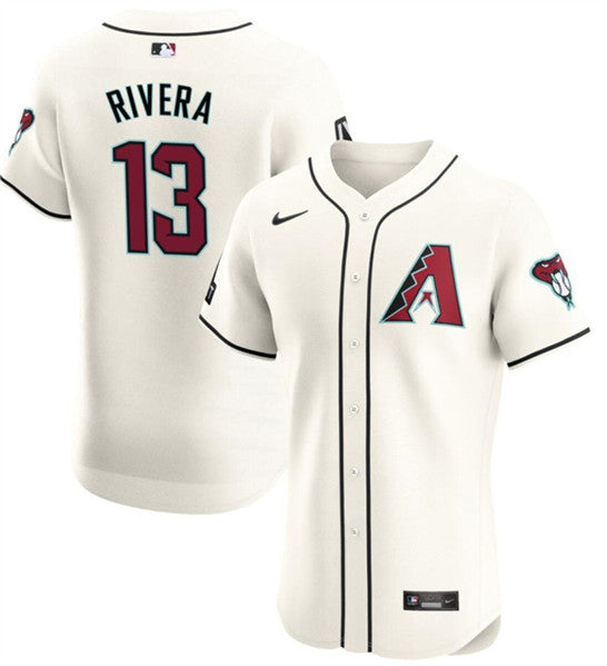 Emmanuel Rivera Arizona Diamondbacks cream jersey