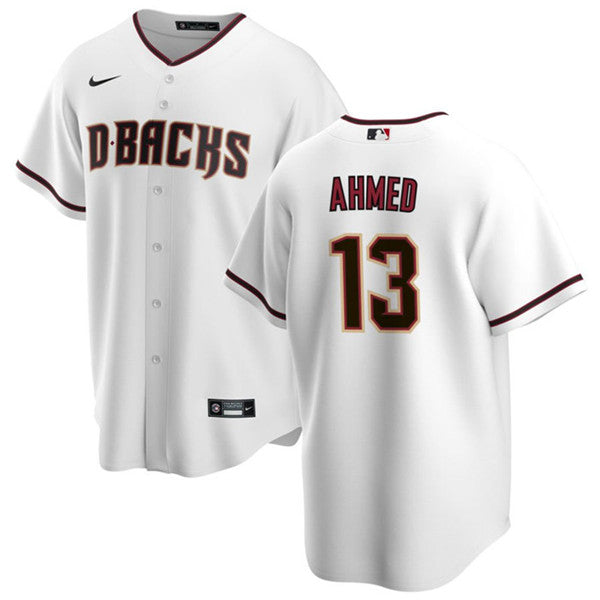 Nick Ahmed Arizona Diamondbacks white jersey