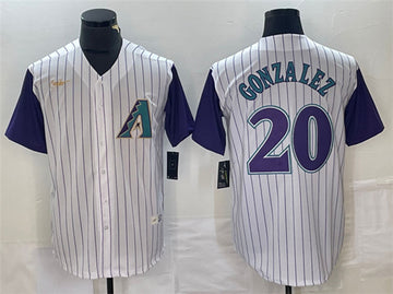 Luis Gonzalez Arizona Diamondbacks white Throwback jersey