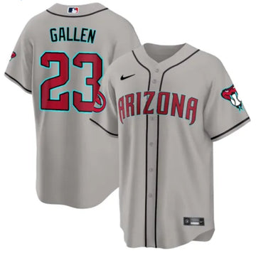 Zac Gallen Arizona Diamondbacks gray jersey