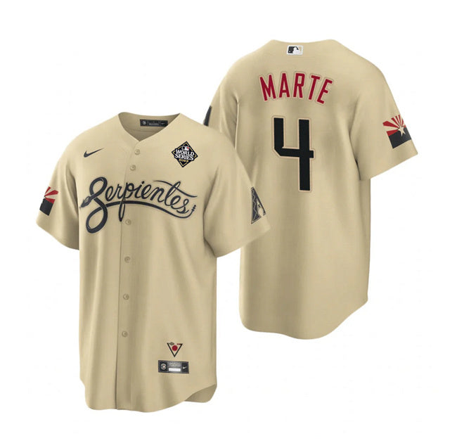 Ketel Marte Arizona Diamondbacks gold City Connect jersey