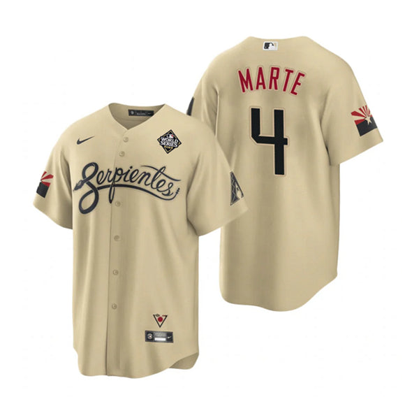 Ketel Marte Arizona Diamondbacks gold City Connect jersey