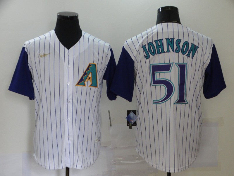 Randy Johnson Arizona Diamondbacks white Throwback jersey