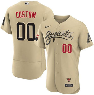 Custom Arizona Diamondbacks gold City Connect jersey