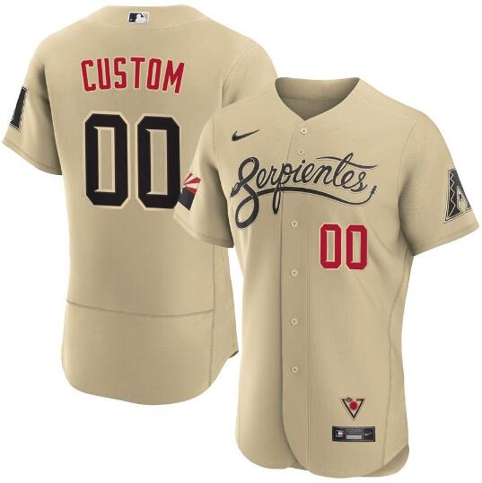 Custom Arizona Diamondbacks gold City Connect jersey