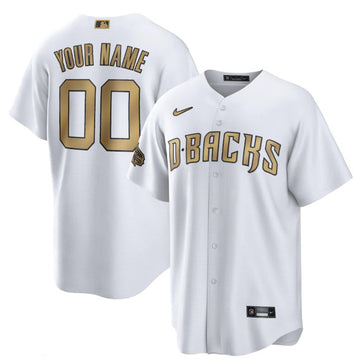 Custom Arizona Diamondbacks white All-Star jersey