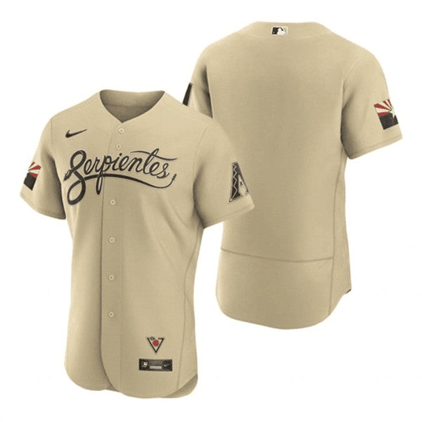 Blank Serpientes Arizona Diamondbacks gold City Connect jersey