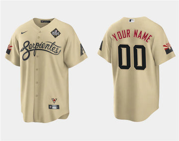 Custom Arizona Diamondbacks gold City Connect jersey