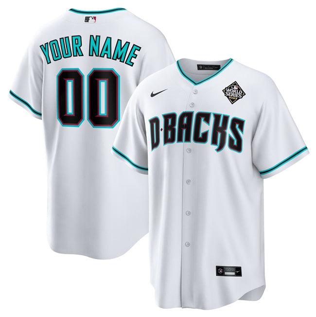 Custom Arizona Diamondbacks white jersey