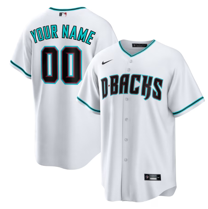 Custom Arizona Diamondbacks white jersey