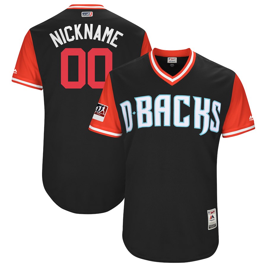 Majestic Arizona Diamondbacks black-red jersey