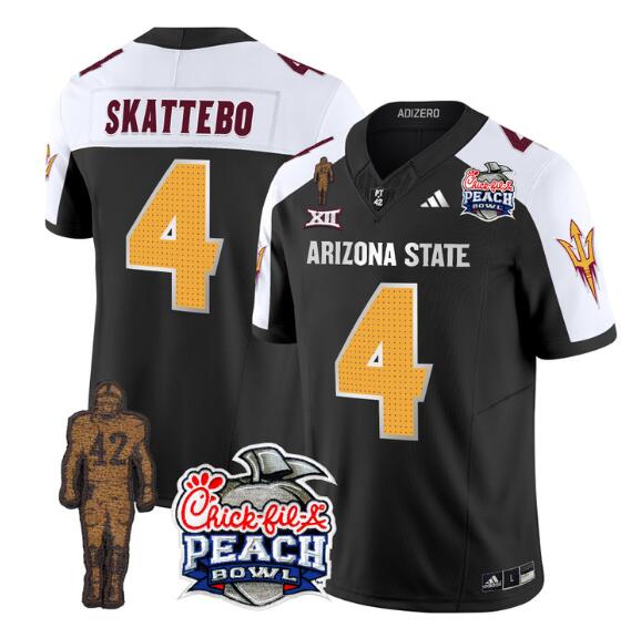 Skattebo Arizona State Sun Devils black-white FUSE jersey