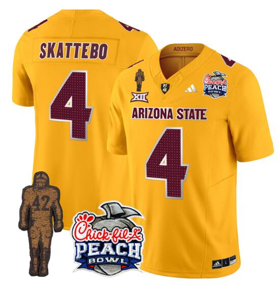 Skattebo Arizona State Sun Devils gold FUSE jersey