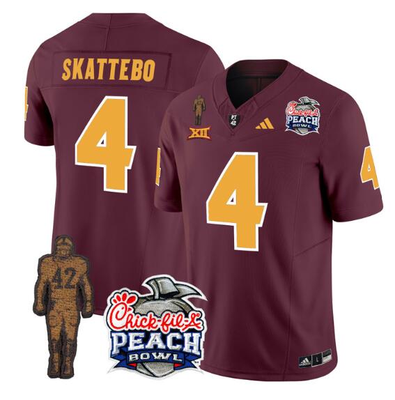 Skattebo Arizona State Sun Devils maroon FUSE jersey