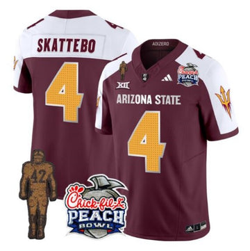 Skattebo Arizona State Sun Devils maroon-white FUSE jersey