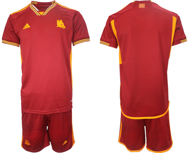 Custom AS Roma red Home jersey