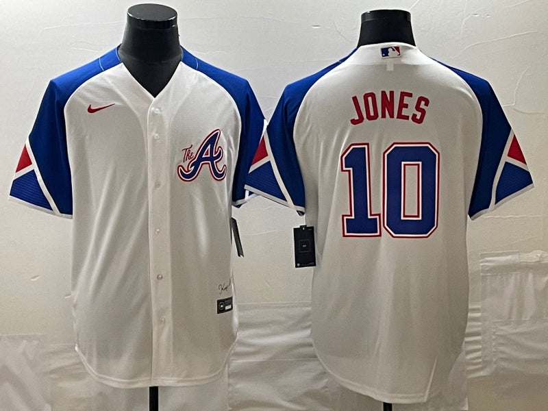 Chipper Jones Atlanta Braves white City Connect jersey