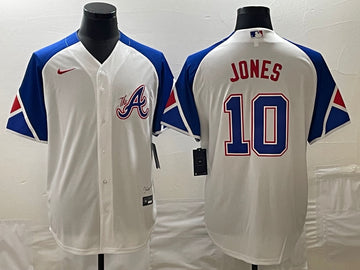 Chipper Jones Atlanta Braves white City Connect jersey