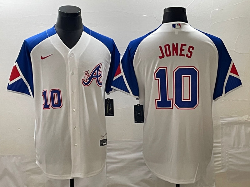 Chipper Jones Atlanta Braves white City Connect jersey