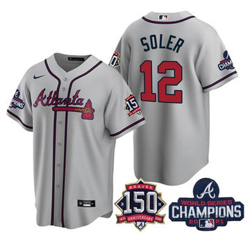 Jorge Soler Atlanta Braves gray jersey