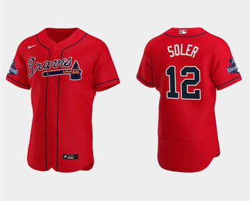 Jorge Soler Atlanta Braves red jersey