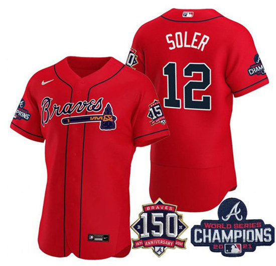 Jorge Soler Atlanta Braves red jersey