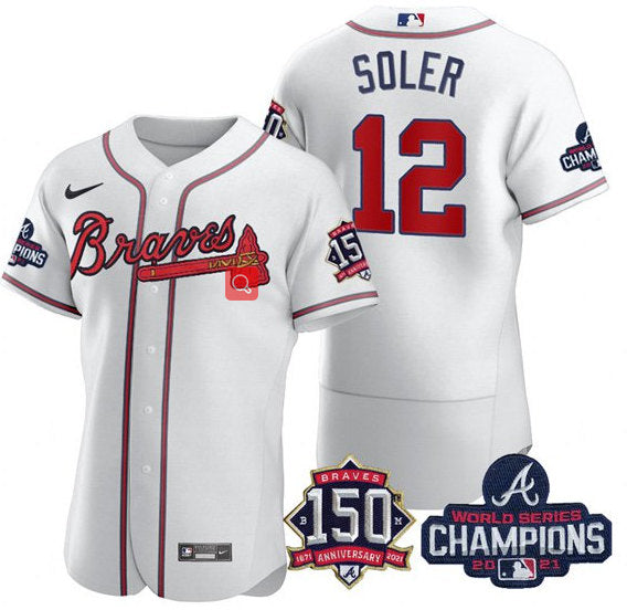 Jorge Soler Atlanta Braves white jersey