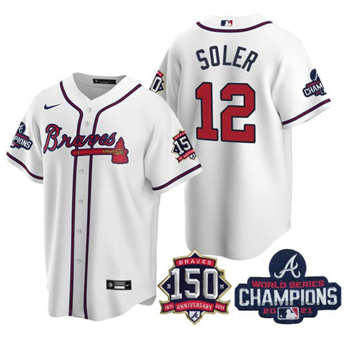 Jorge Soler Atlanta Braves white jersey