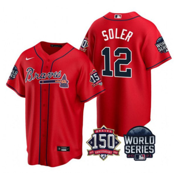 Jorge Soler Atlanta Braves white jersey