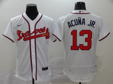 Ronald Acuna Jr Atlanta Braves white jersey