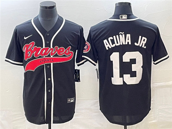 Ronald Acuna Jr Atlanta Braves black jersey