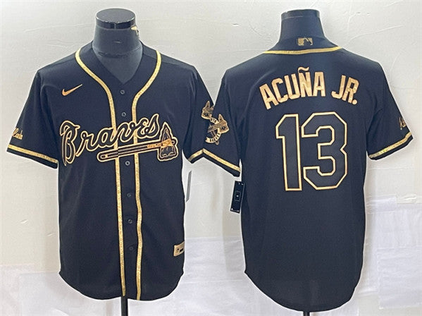 Ronald Acuna Jr Atlanta Braves black jersey