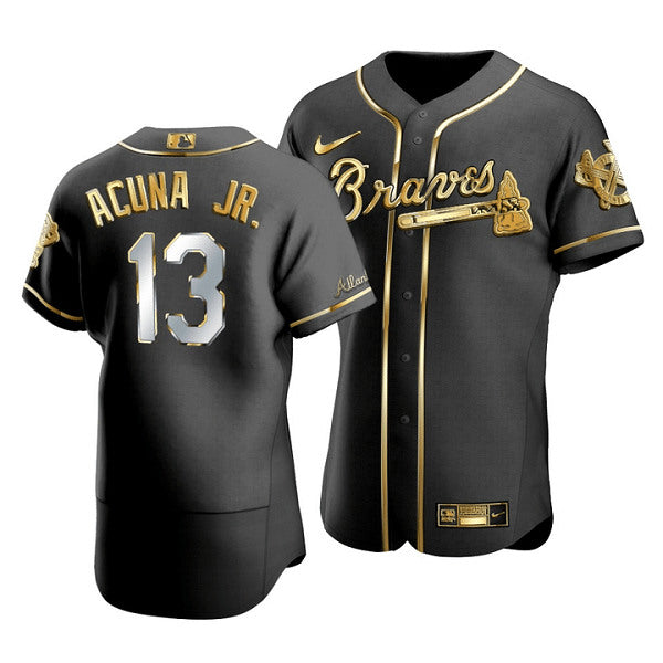 Ronald Acuna Jr Atlanta Braves black jersey