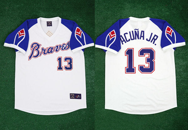 Ronald Acuna Jr Atlanta Braves Throwback jersey