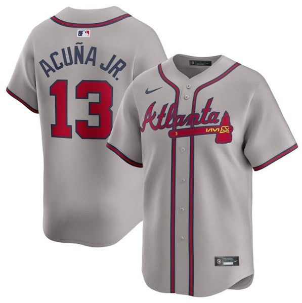 Ronald Acuna Jr Atlanta Braves gray Away jersey