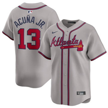 Ronald Acuna Jr Atlanta Braves gray Away jersey