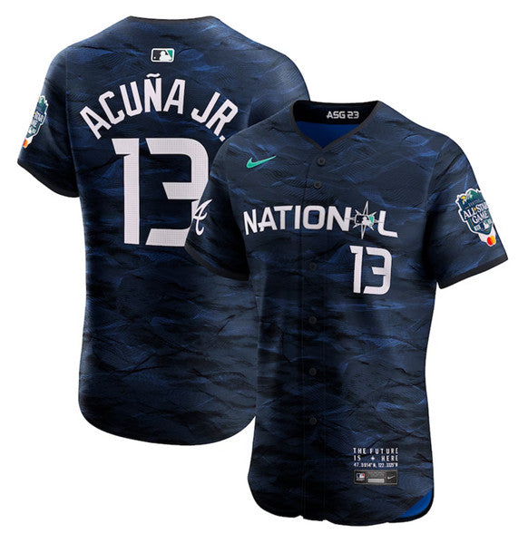 Ronald Acuna Jr Atlanta Braves royal All-Star jersey