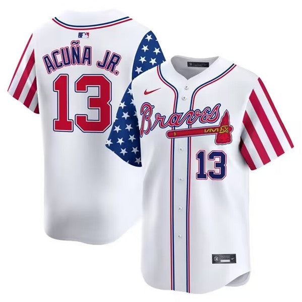 Ronald Acuna Jr Atlanta Braves white jersey