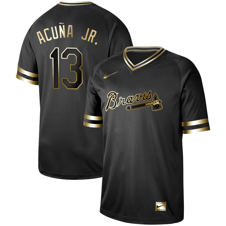 Ronald Acuna Atlanta Braves black jersey