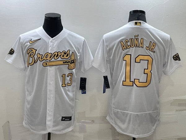 Ronald Acuna Jr Atlanta Braves white All-Star jersey