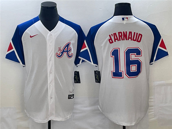Travis Atlanta Braves white City Connect jersey