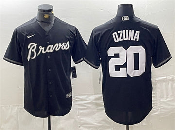Marcell Ozuna Atlanta Braves black jersey